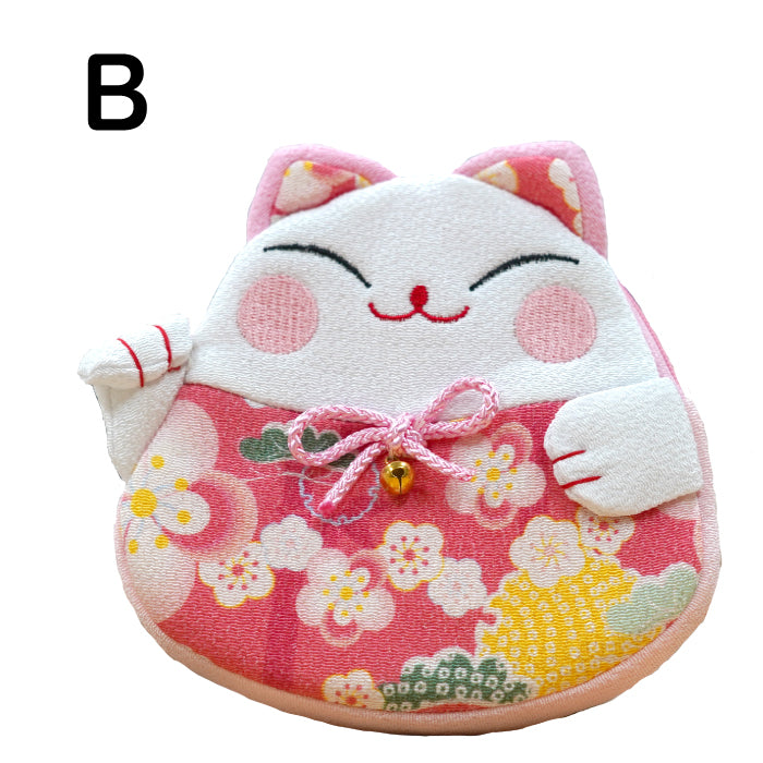 招き猫のポーチ12色　キャラクターポーチシリーズ