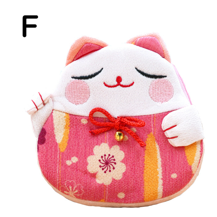 招き猫のポーチ12色　キャラクターポーチシリーズ