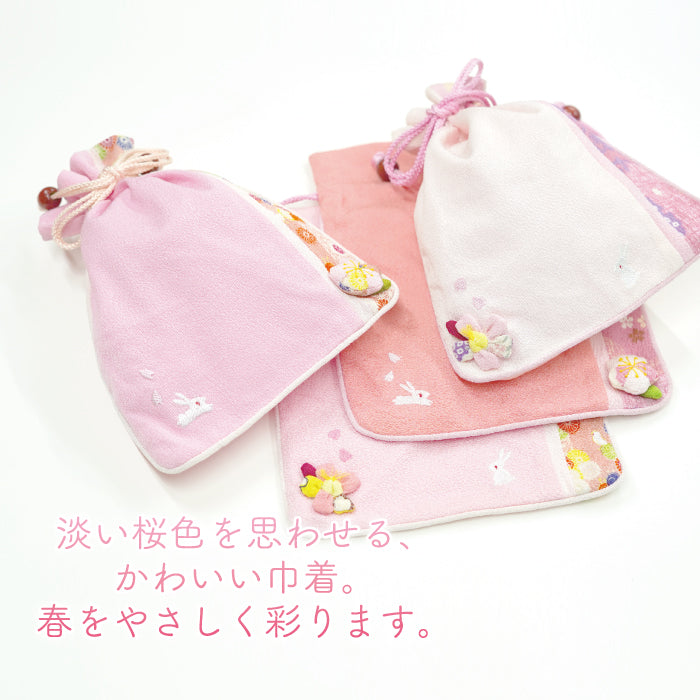 日用品 -巾着/大- 桜シリーズ