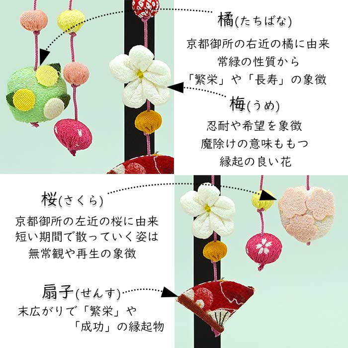 つるし飾り -立ち雛A- 変わり下げ飾りシリーズ