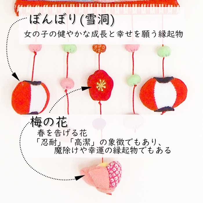 つるし飾り - 立ち雛B - 変わり下げ飾りシリーズ