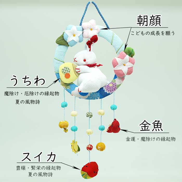 つるし飾り -四季・夏-  吊るし飾り 変わり下げ飾りシリーズ