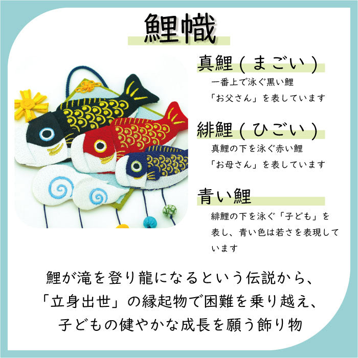 つるし飾り -鯉幟- 変わり下げ飾りシリーズ
