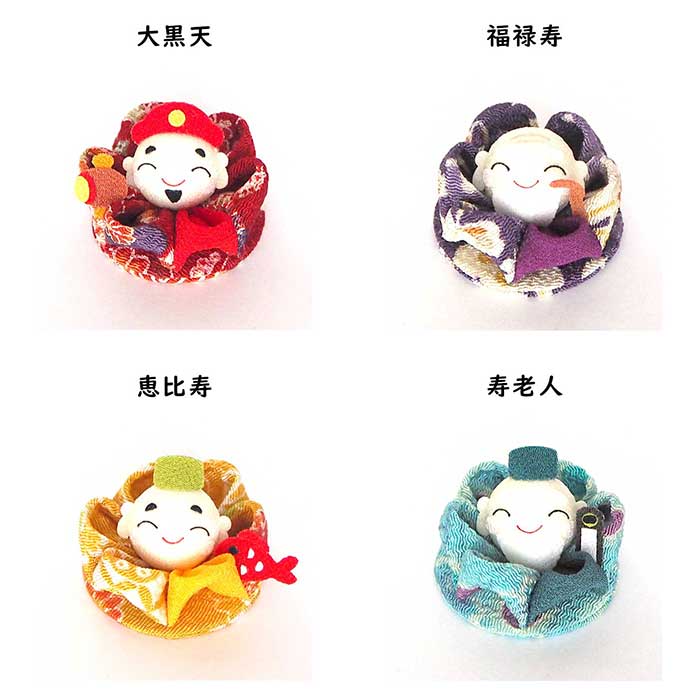 【受注生産品】つまみ細工 -七福神/セット-