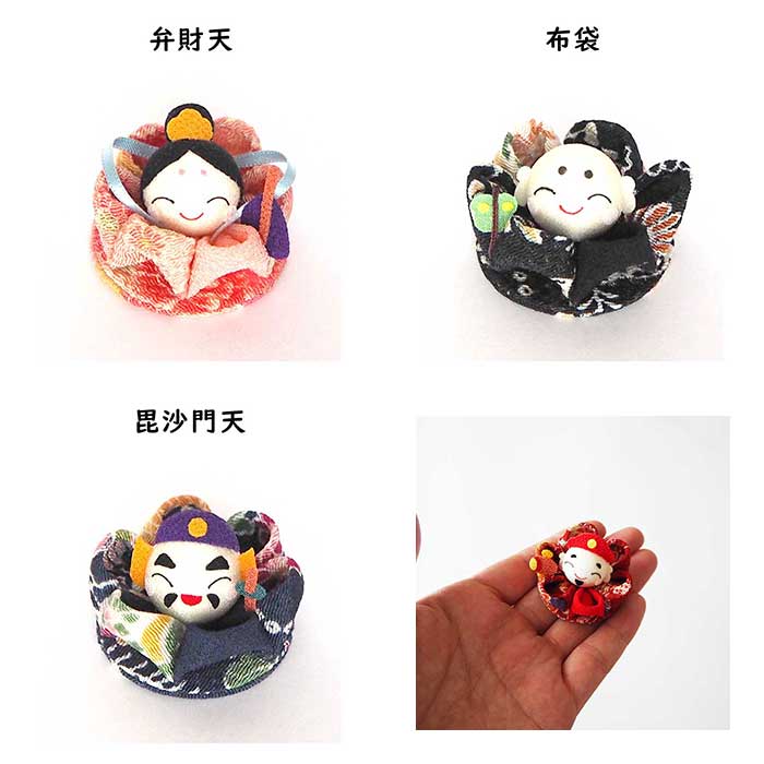 【受注生産品】つまみ細工 -七福神/セット-