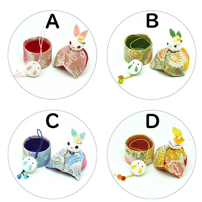 きれのはな -小町うさぎストラップ付き-小箱シリーズ