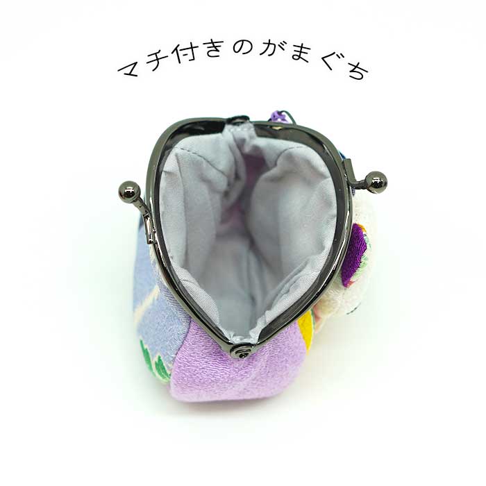 日用品 -猫の日 まねき猫の福々がまぐち（マチ付き）-