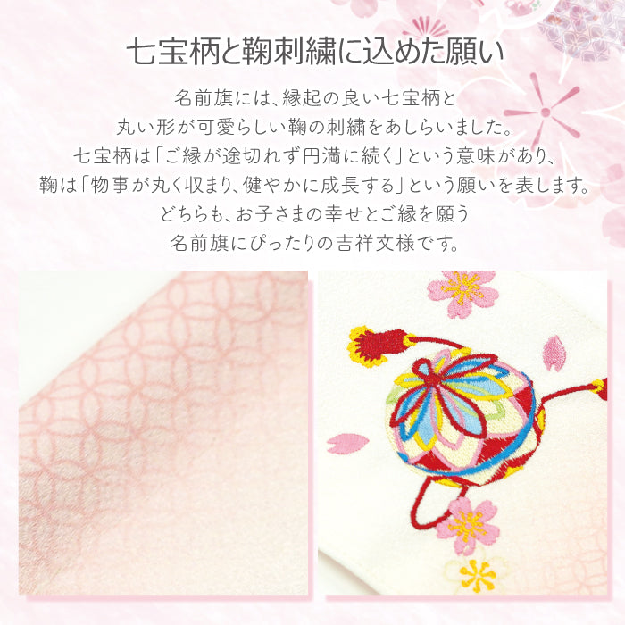 オーダーメイド -名前旗 小 手毬-