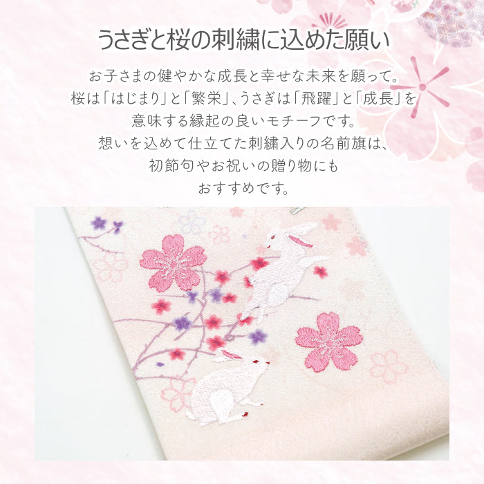 オーダーメイド -名前旗 小 兎あそび-