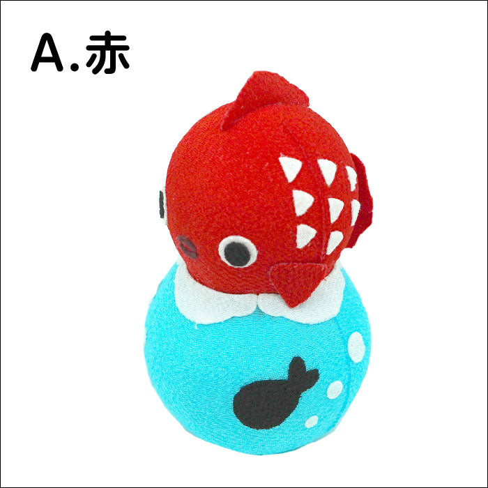 起き上がり小法師 [金魚と鉢 特大起き上がり小法師シリーズ]金魚 夏 金魚鉢 出目金 おきあがりこぼし 置物 置き飾り おもちゃ