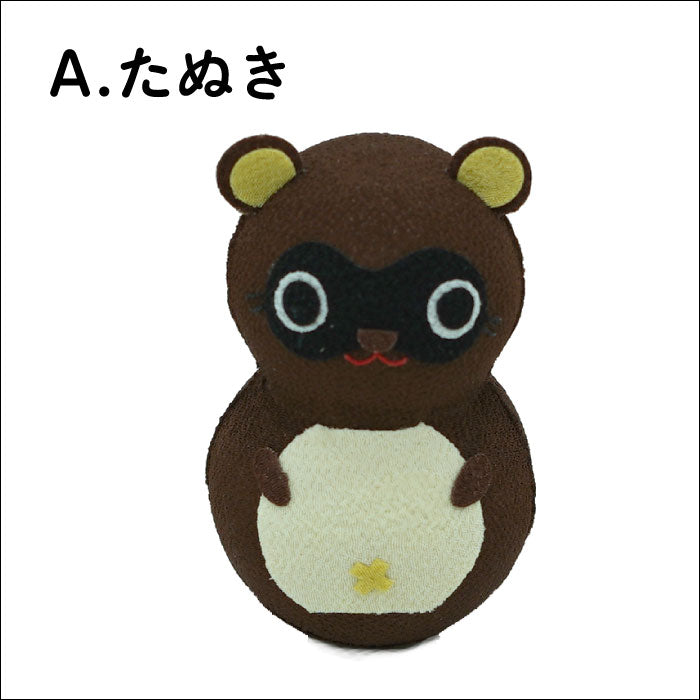 特大起き上がり小法師 -縁起キャラクター たぬき 獅子舞 くま-