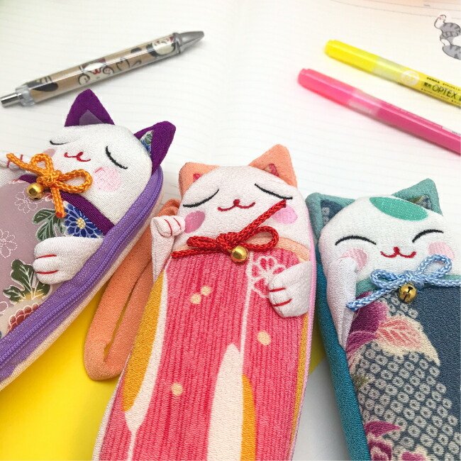 日用品 -招き猫 マルチケース 12色- — ちりめん細工館 公式オンラインショップ