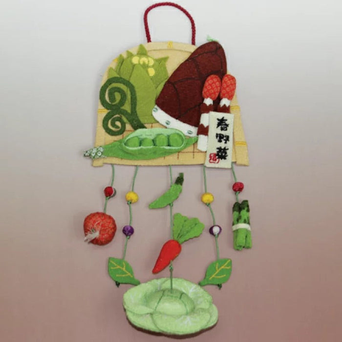 下げ飾り -春野菜-